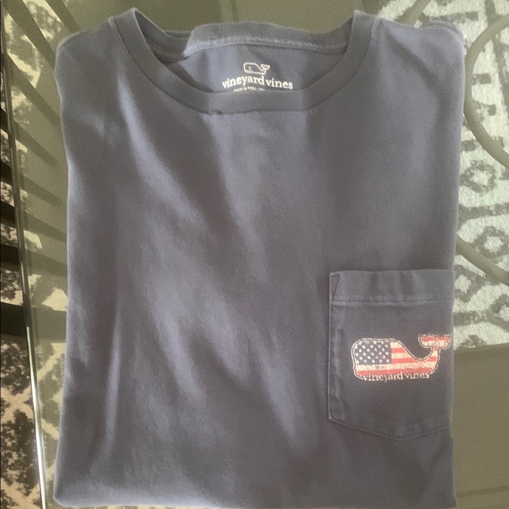 Vineyard Vines Blue Long Sleeve Tee Casual Comfort